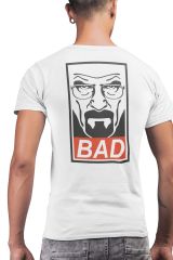 Breaking Bad Heisenberg BAD Beyaz T-Shirt