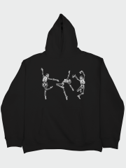 Dancing Skeletons Oversize Hoodie