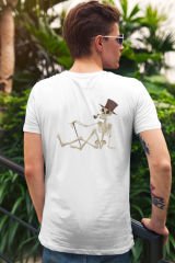 İskelet Baron Beyaz T-Shirt