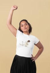 İskelet Baron Beyaz T-Shirt