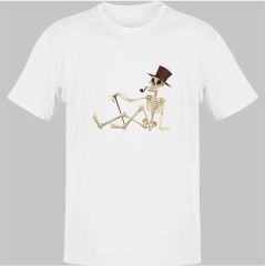 İskelet Baron Beyaz T-Shirt