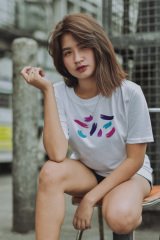 Brush Stroke Beyaz T-Shirt