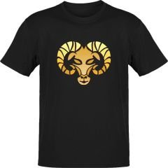 Koç Burcu Sembolü Siyah T-Shirt