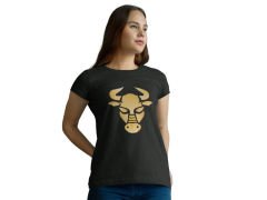 Boğa Burcu Sembolü Siyah T-Shirt
