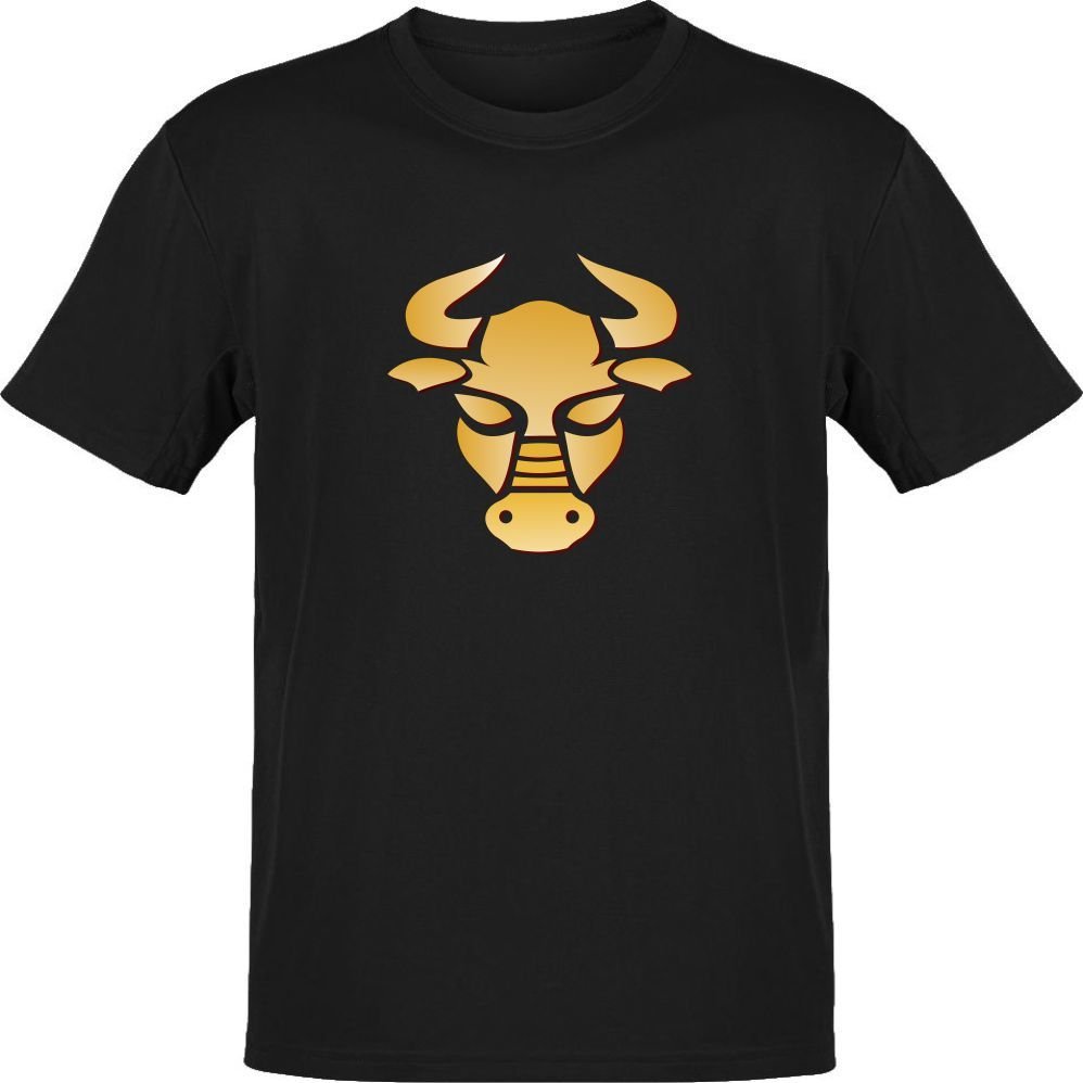 Boğa Burcu Sembolü Siyah T-Shirt