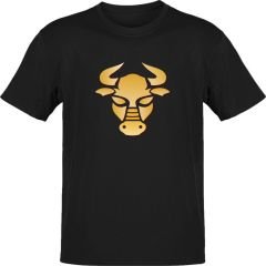 Boğa Burcu Sembolü Siyah T-Shirt