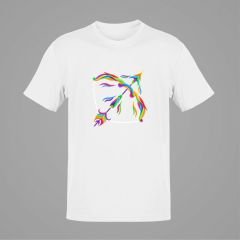 Yay Burcu Renkli Sembol Beyaz T-Shirt