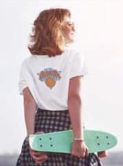 NBA New York Knicks Beyaz T-Shirt