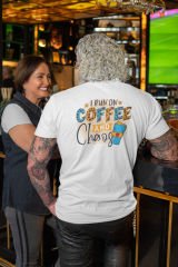 Run On Coffee Beyaz T-Shirt
