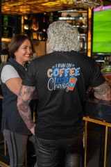 Run On Coffee Siyah T-Shirt