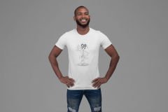 Komik İskelet Beyaz T-Shirt