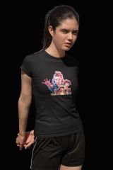 Stranger Things Screw Siyah T-Shirt
