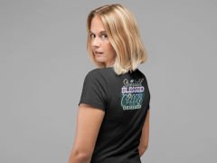 Stressed Blesses Coffee Obsessed Siyah T-Shirt