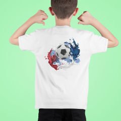 Şut ve Gol Beyaz T-Shirt