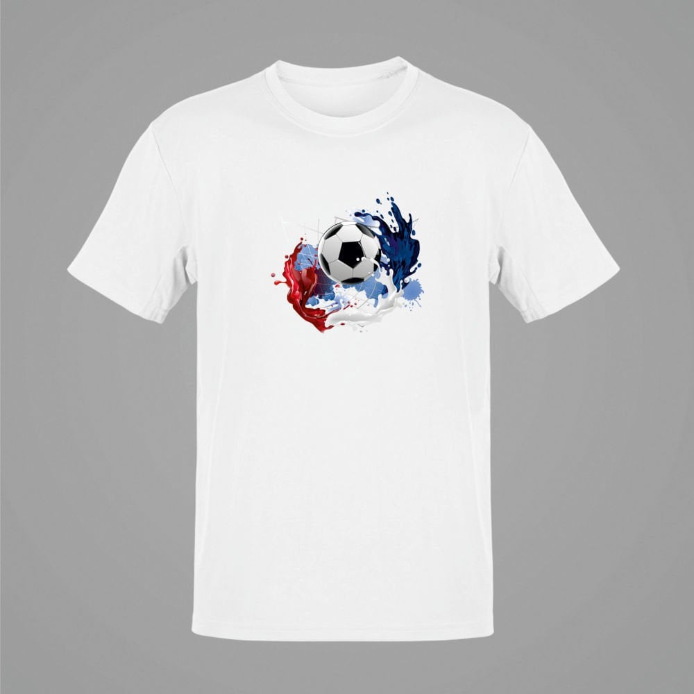 Şut ve Gol Beyaz T-Shirt