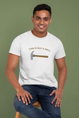 This Is Not a Drill Beyaz T-Shirt