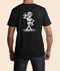 Komik İskelet Siyah T-Shirt