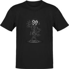 Komik İskelet Siyah T-Shirt
