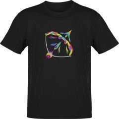 Yay Burcu Renkli Sembol Siyah T-Shirt