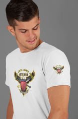 US Armed Forces Veteran Beyaz T-Shirt