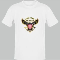 US Armed Forces Veteran Beyaz T-Shirt