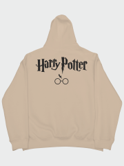 Harry Potter Gözlük Oversize Hoodie