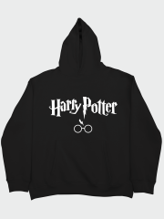 Harry Potter Gözlük Oversize Hoodie