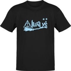 Harry Potter Always Siyah T-Shirt