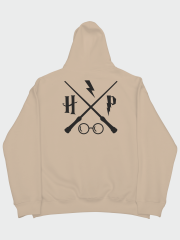 Harry Potter Sihirli Çubuk Oversize Hoodie