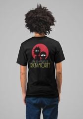 The Adeventures of Rick & Morty Siyah T-Shirt