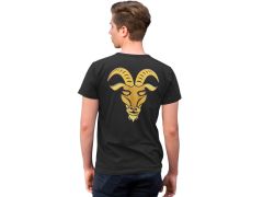 Oğlak Burcu Sembolü Siyah T-Shirt