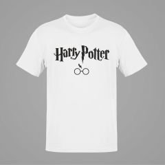 Harry Potter Gözlük Beyaz T-Shirt