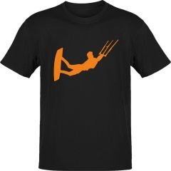 Acrobatic Kite Surf Siyah T-Shirt