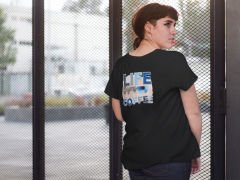 Life Begins After Coffee Siyah T-Shirt