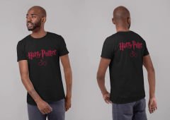 Harry Potter Gözlük Siyah T-Shirt