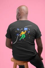 Uzayda Dans Siyah T-Shirt