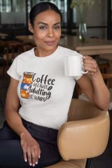 Adulting is Hard Beyaz T-Shirt