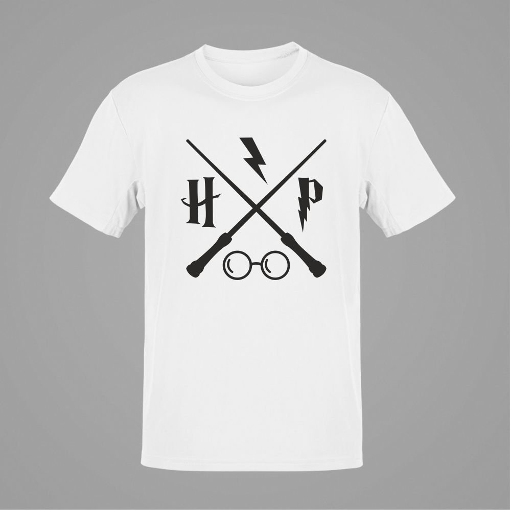 Harry Potter Sihirli Çubuk Beyaz T-Shirt