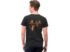 Stranger Things Bisiklet Turu Siyah T-Shirt