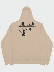 Stranger Things Bisiklet Turu Oversize Hoodie