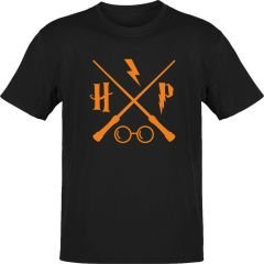 Harry Potter Sihirli Çubuk Siyah T-Shirt