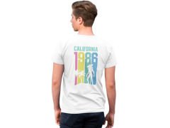 Stranger Things California 1986 Beyaz T-Shirt