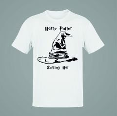Harry Potter Sortin Hat Beyaz T-Shirt