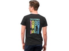 Stranger Things California 1986 Siyah T-Shirt