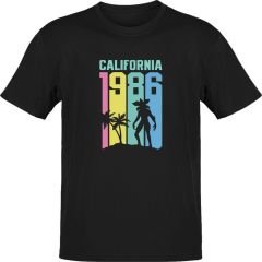 Stranger Things California 1986 Siyah T-Shirt