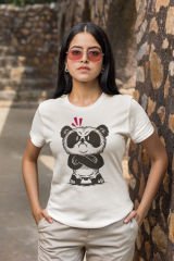Kızgın Panda Beyaz T-Shirt