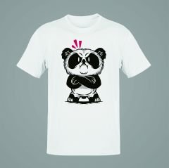 Kızgın Panda Beyaz T-Shirt