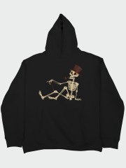 İskelet Baron Oversize Hoodie