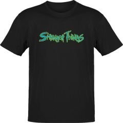 Stranger Things Korku Siyah T-Shirt