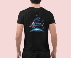 Astro Guitar Siyah T-Shirt